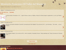 Tablet Screenshot of ministeriofemeninoeltallerdelmaestro.blogspot.com