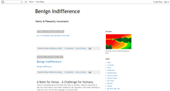 Desktop Screenshot of benign-indifference.blogspot.com