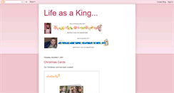 Desktop Screenshot of life-as-a-king.blogspot.com