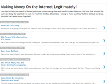 Tablet Screenshot of legitimatemoneymakingideas.blogspot.com