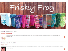 Tablet Screenshot of friskyfrogmade.blogspot.com