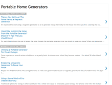 Tablet Screenshot of homeportablegenerators.blogspot.com
