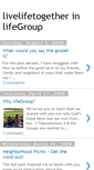 Mobile Screenshot of livelifetogetherinlifegroup.blogspot.com