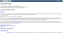 Desktop Screenshot of greatwebtools.blogspot.com