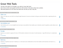 Tablet Screenshot of greatwebtools.blogspot.com