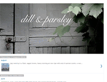Tablet Screenshot of dillandparsley.blogspot.com