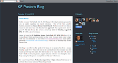 Desktop Screenshot of kfpastorsblog.blogspot.com