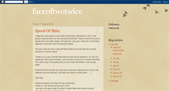 Desktop Screenshot of faceoftwotwice.blogspot.com