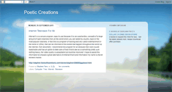 Desktop Screenshot of mypoeticcreations.blogspot.com