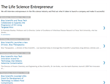 Tablet Screenshot of lifescienceentrepreneurs.blogspot.com