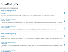 Tablet Screenshot of beonrealitytv.blogspot.com
