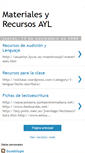 Mobile Screenshot of materialesyrecursosayl.blogspot.com