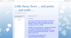 Desktop Screenshot of littlesassysews.blogspot.com