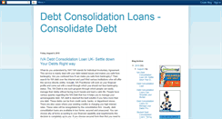 Desktop Screenshot of e-debtconsolidationloans.blogspot.com