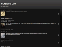 Tablet Screenshot of jcrows.blogspot.com
