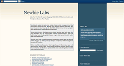 Desktop Screenshot of newbielabs.blogspot.com