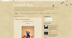Desktop Screenshot of cernocksays.blogspot.com