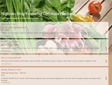 Tablet Screenshot of nigerianchef.blogspot.com