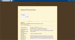 Desktop Screenshot of opticaltecharticles.blogspot.com