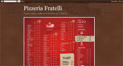 Desktop Screenshot of pizzeriafratelli.blogspot.com