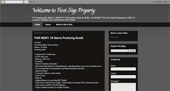 Desktop Screenshot of first-step-property.blogspot.com