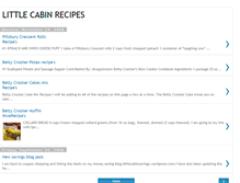 Tablet Screenshot of littlecabinrecipes.blogspot.com