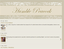 Tablet Screenshot of humble-peacock.blogspot.com