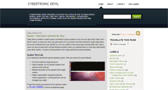 Desktop Screenshot of cybertronic-devil.blogspot.com