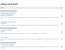 Tablet Screenshot of e4org.blogspot.com