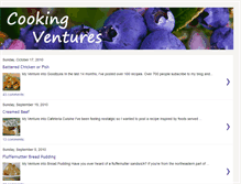 Tablet Screenshot of cookingventures.blogspot.com