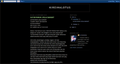 Desktop Screenshot of kireinalotus.blogspot.com