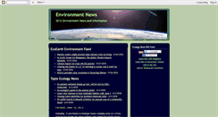 Desktop Screenshot of ecology-news.blogspot.com