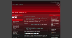 Desktop Screenshot of my-poker-game.blogspot.com