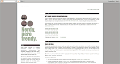 Desktop Screenshot of nerdy-trendy.blogspot.com