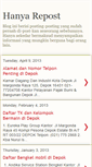 Mobile Screenshot of hanyarepost.blogspot.com