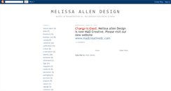 Desktop Screenshot of melissaallendesign.blogspot.com