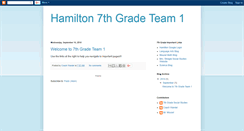 Desktop Screenshot of hamilton7team1.blogspot.com