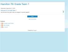 Tablet Screenshot of hamilton7team1.blogspot.com