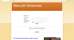 Desktop Screenshot of newjobvacancies.blogspot.com