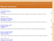 Tablet Screenshot of newjobvacancies.blogspot.com