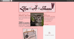 Desktop Screenshot of kreashans.blogspot.com