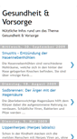 Mobile Screenshot of gesundheitsratgeber.blogspot.com