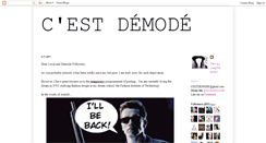 Desktop Screenshot of cestdemode.blogspot.com