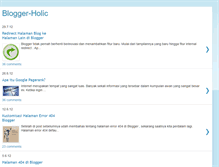 Tablet Screenshot of blogger-holic.blogspot.com