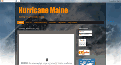 Desktop Screenshot of hurricanemaine.blogspot.com