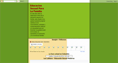 Desktop Screenshot of educacionsexualparalafamilia.blogspot.com