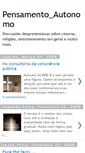 Mobile Screenshot of pensamentoautonomo.blogspot.com
