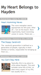 Mobile Screenshot of myheartbelongstohayden.blogspot.com