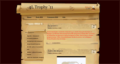 Desktop Screenshot of 4ltrophy11.blogspot.com