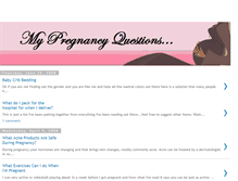 Tablet Screenshot of mypregnancyquestions.blogspot.com